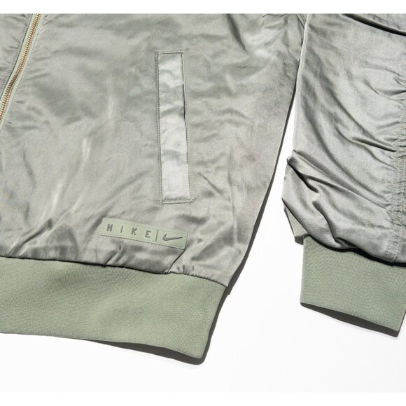 Nike Sportswear Reversible Bomber Jacket Women's Medium Quilted Green FN3168-386 - Picture 7 of 16